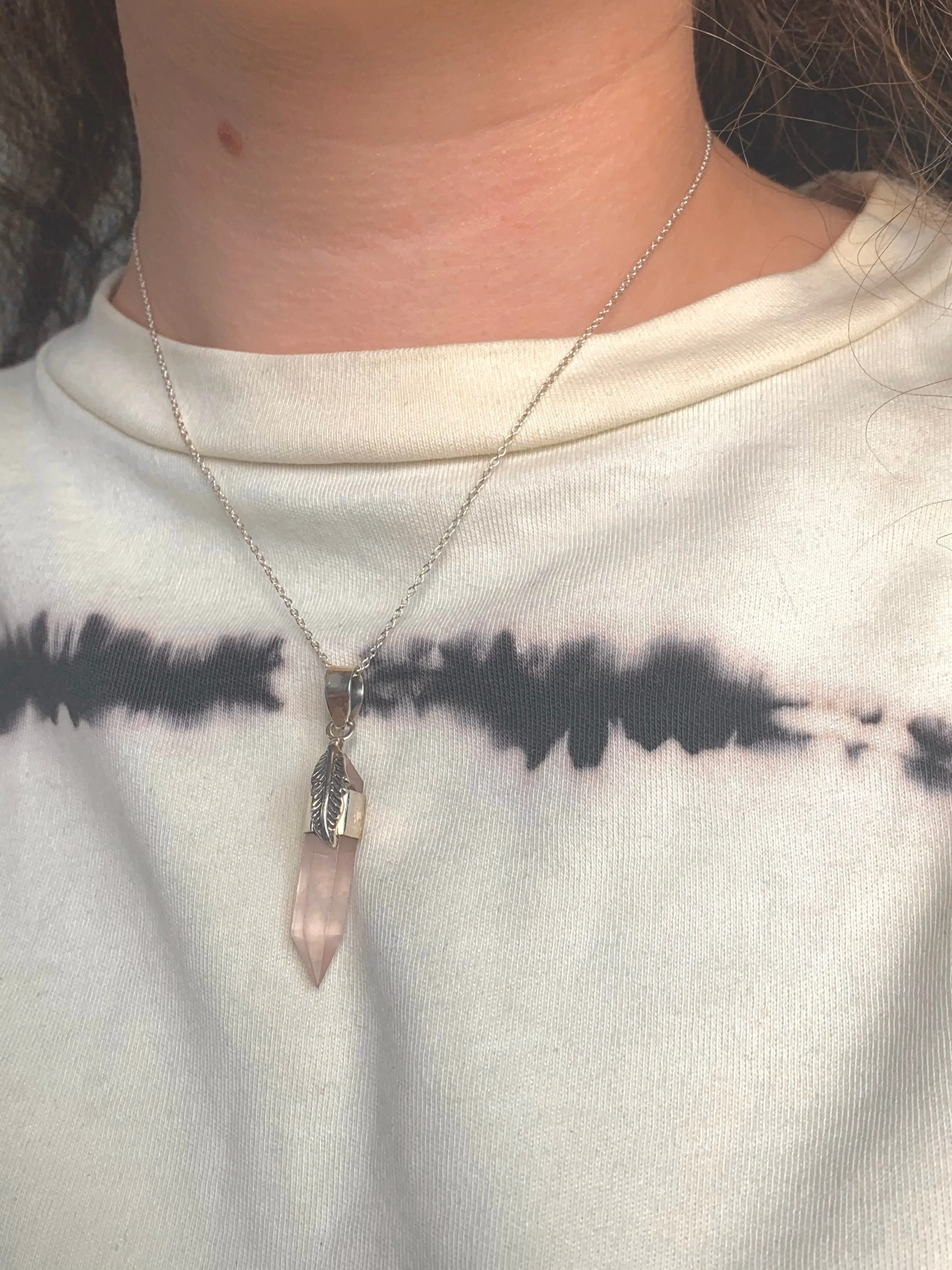 Rose Quartz Thais Pendant