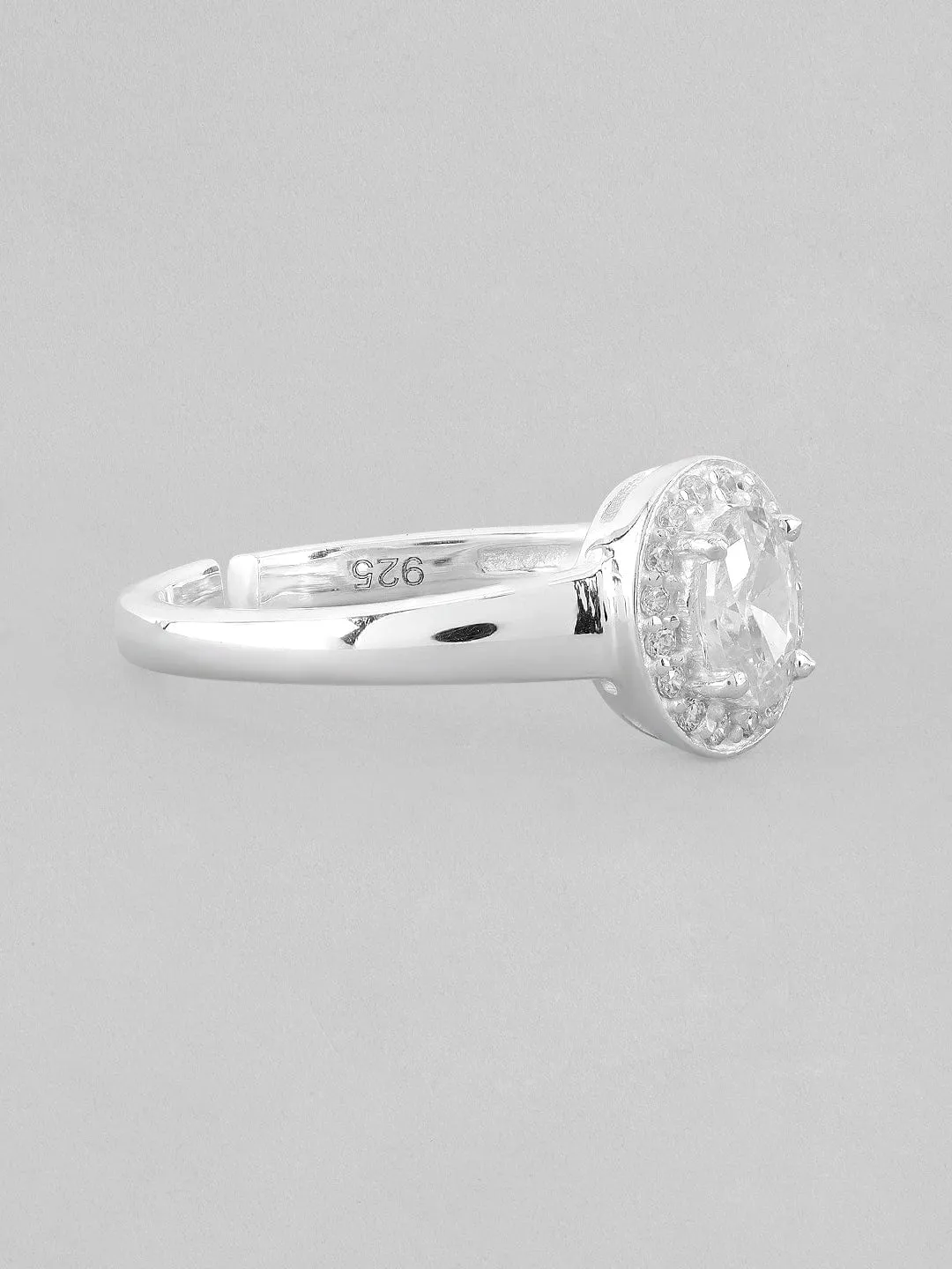 Rubans 925 Silver The Glittery Circle of life Ring