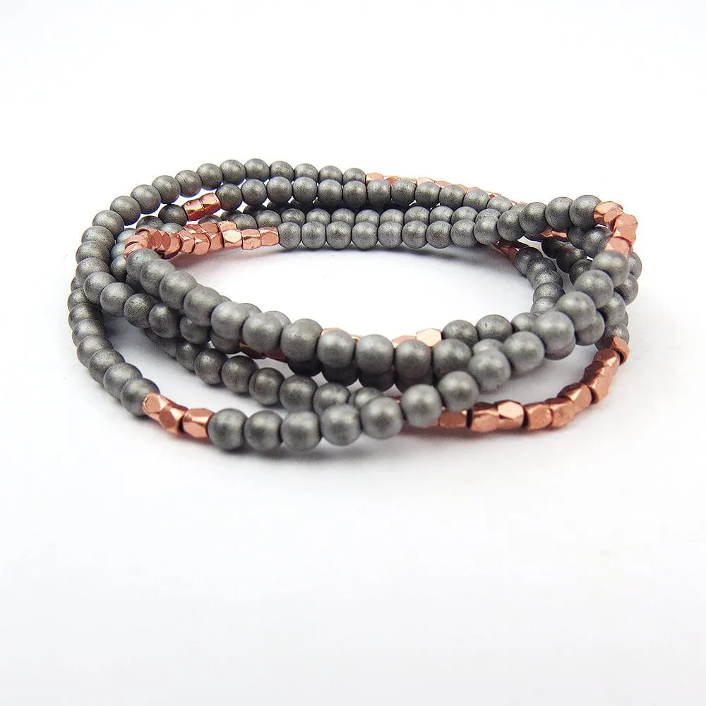 Scout Raw Hematite Wrap