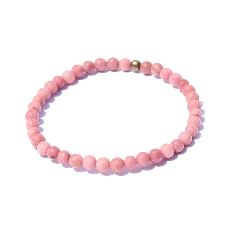 Self Love Matte Rhodonite Delicate Bracelet