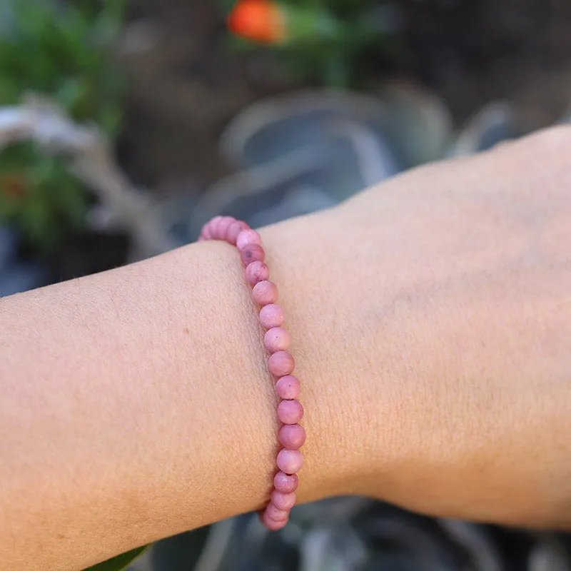 Self Love Matte Rhodonite Delicate Bracelet