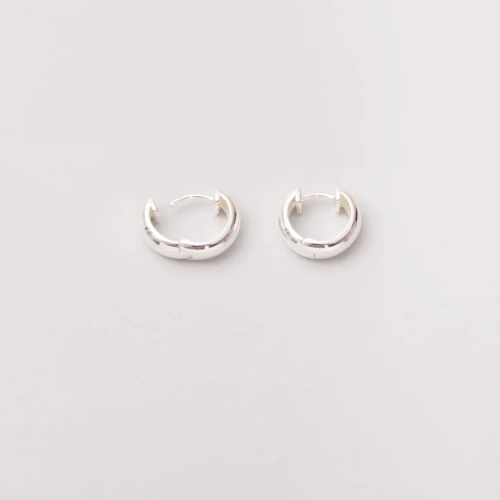 Shiny Huggie Hoop Earring