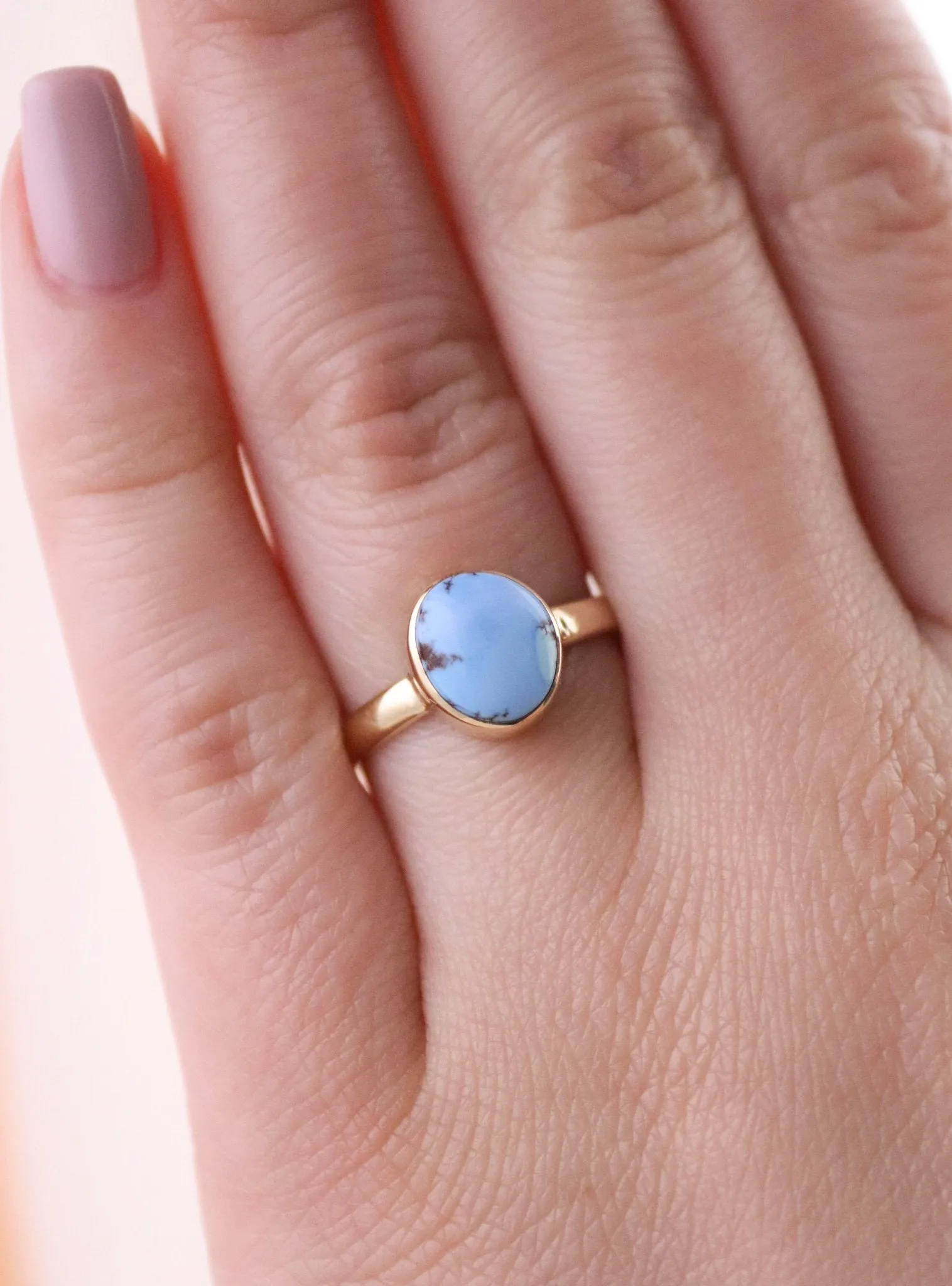 Sleek Gold Golden Hills Turquoise Ring