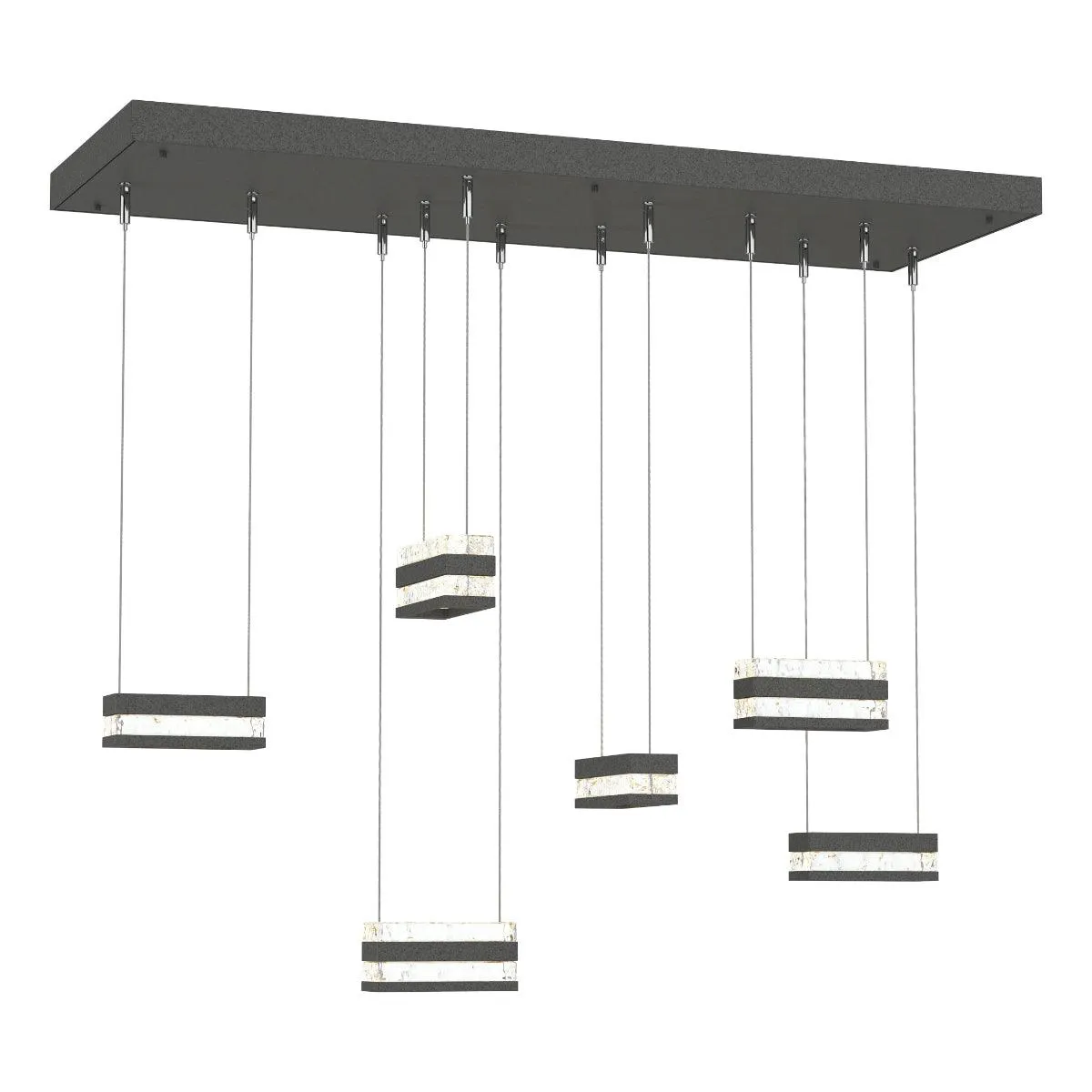 Stacks 34 in. 6 lights Linear LED Pendant Light