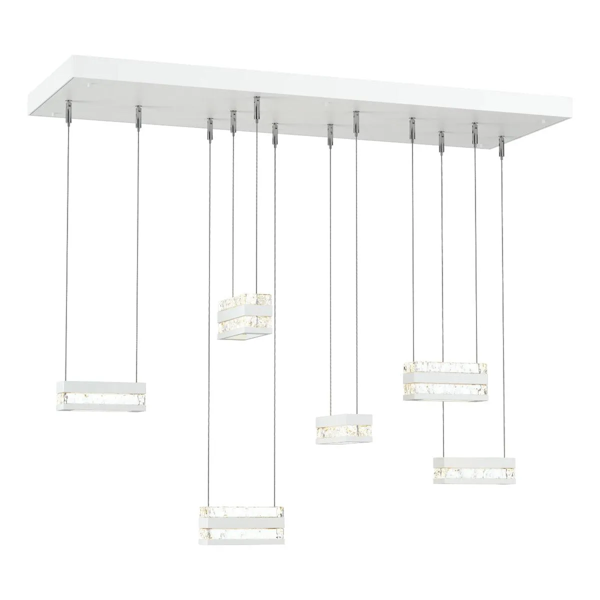 Stacks 34 in. 6 lights Linear LED Pendant Light