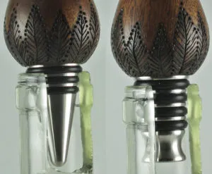 Stainless Steel Niles Bottle Stoppers - Cosmopolitan Whiskey Stopper SS-4000