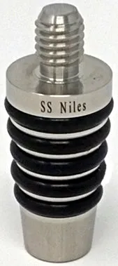 Stainless Steel Niles Bottle Stoppers - Cosmopolitan Whiskey Stopper SS-4000