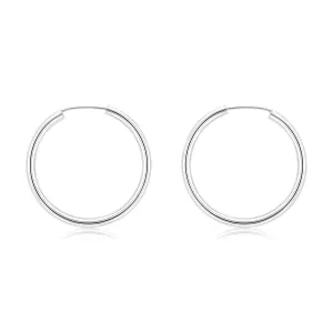 Sterling Silver Plain 20mm Sleeper Earring