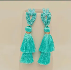 Tassel Beaded Earrings