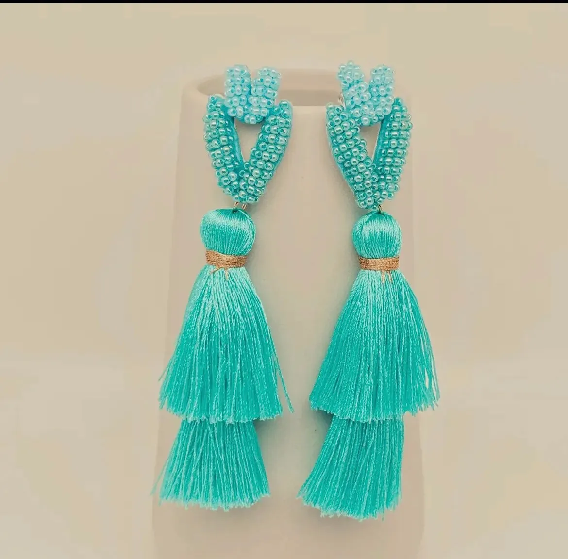 Tassel Beaded Earrings