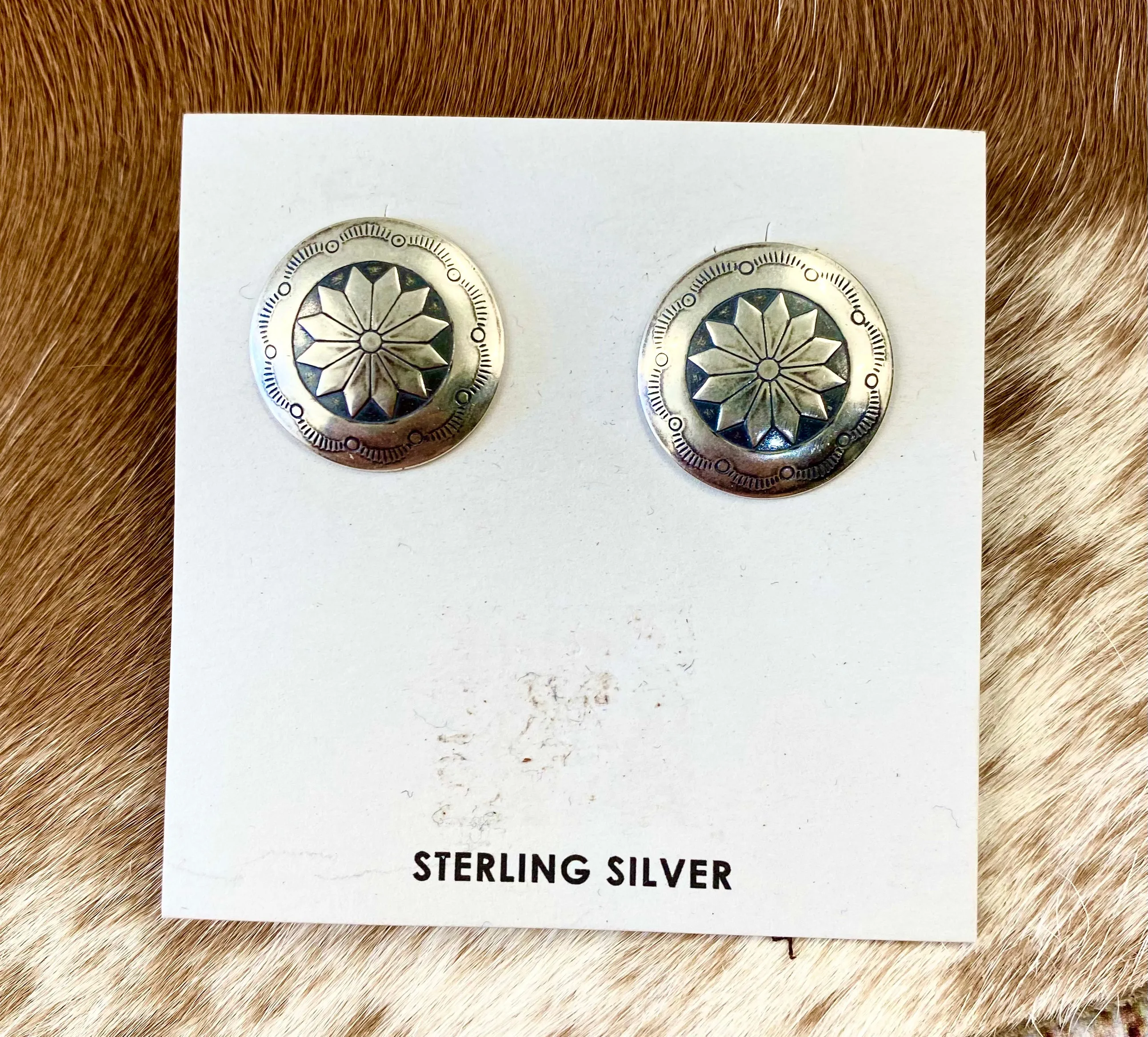 The Concho Silver Earrings