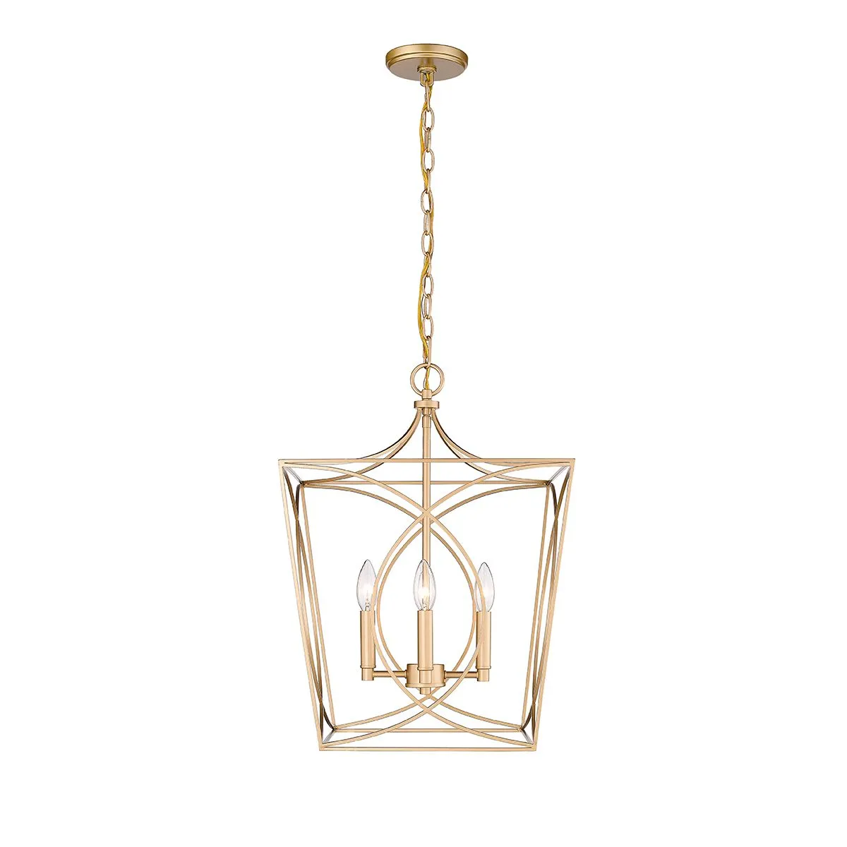 Tracy 16 in. 4 Lights Pendant Light Gold Finish