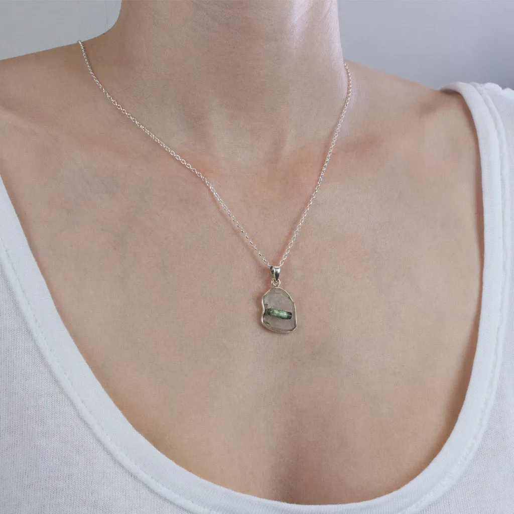 Uvite Crystal in Quartz Matrix Necklace