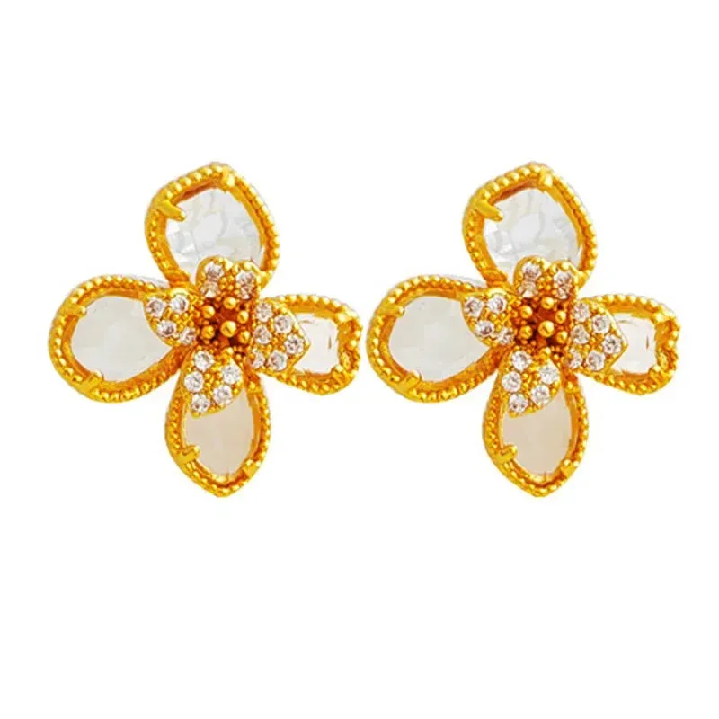 VAIGE Elegant Retro Floral Drop Earrings