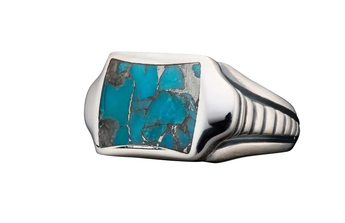 William Henry Sleek Ring - Turquoise