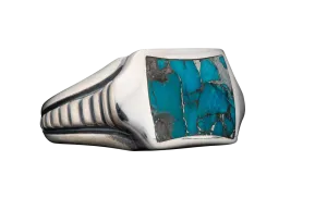 William Henry Sleek Ring - Turquoise