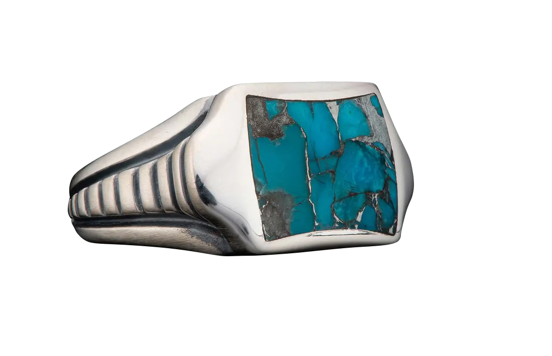 William Henry Sleek Ring - Turquoise