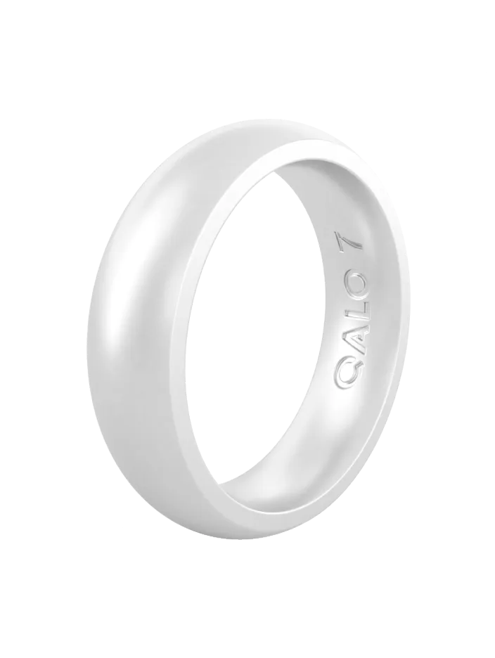 Women's Metallic Classic Silicone Ring