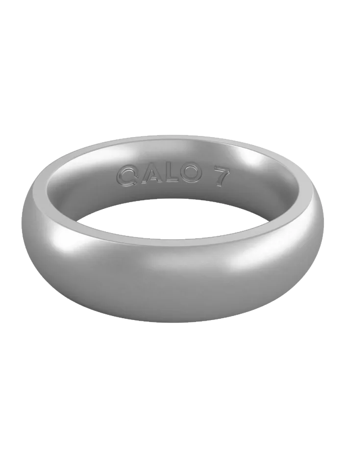 Women's Metallic Classic Silicone Ring