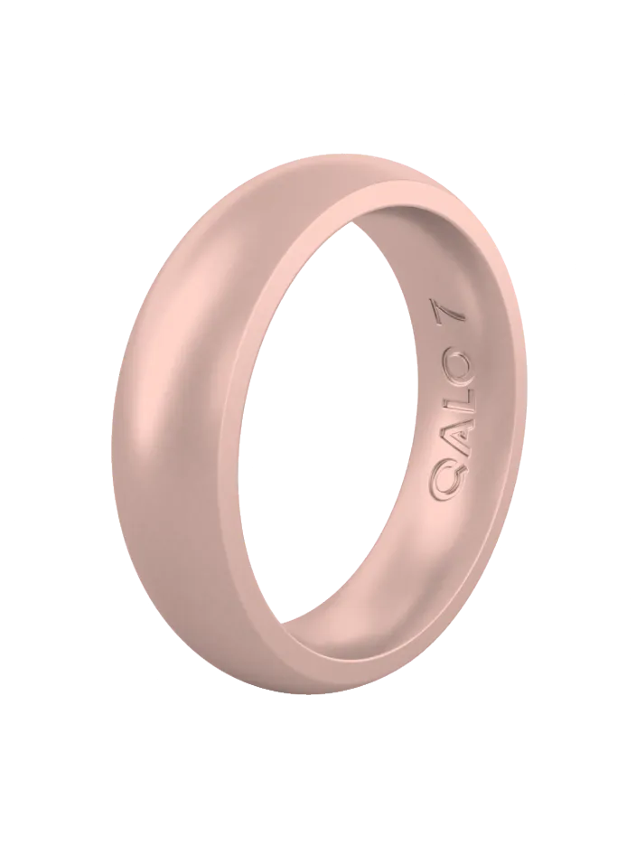 Women's Metallic Classic Silicone Ring