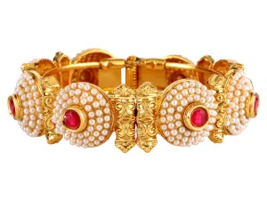 Yellow Chimes Bangles for Women and Girls Traditional Gold Bangles for Women Gold Plated Mothi Bangles for Girls | Birthday Gift for Girls & Women for Wife