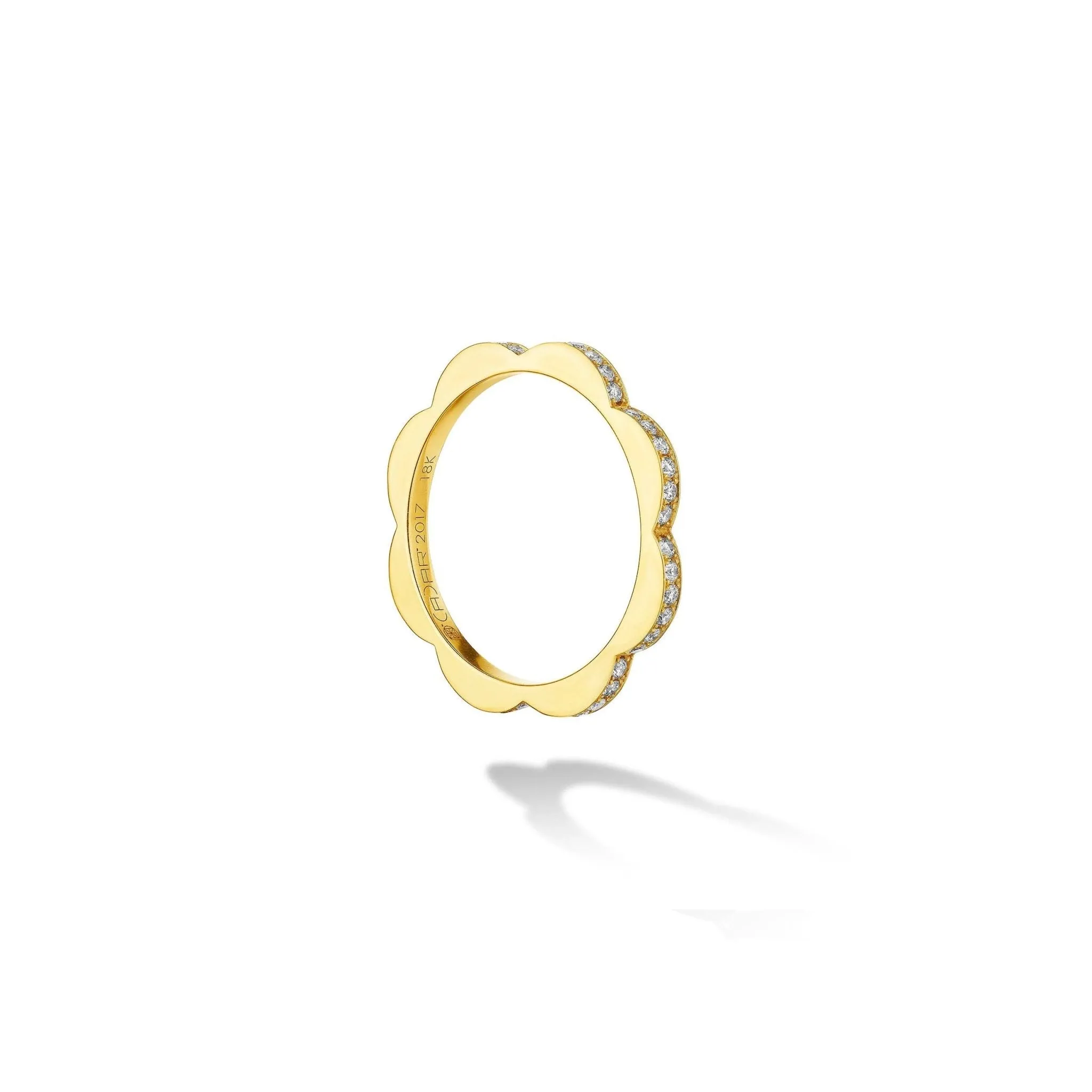 Yellow Gold Triplet Medium Stacking Ring