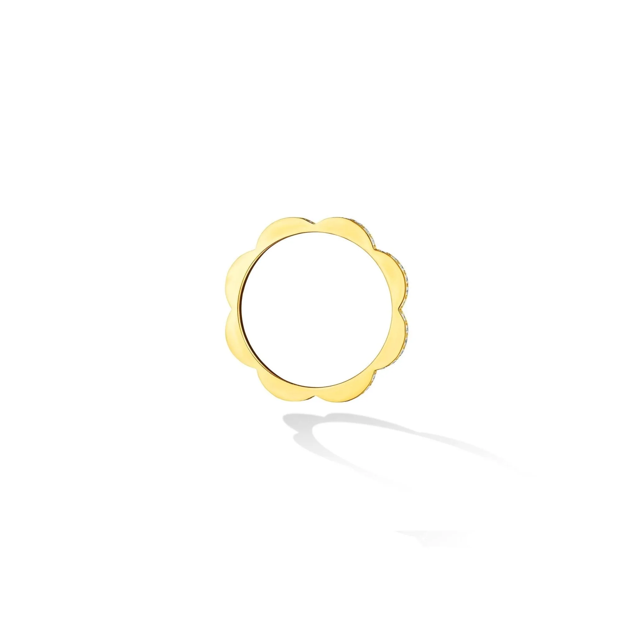 Yellow Gold Triplet Medium Stacking Ring